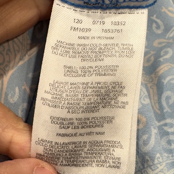 Columbia Super Slack Tide Camp Fishing Shirt M Blue Orange - Picture 11 of 11